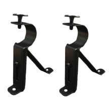 2Pcs Curtain Rod Brackets Universal Support Rack for 1in to 1.1in Drap