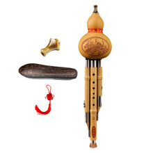 Bamboo Hulusi Woodwind Gourd Cucurbit Flute for Music Learning Exercis