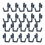 20Pcs Pegboard Hook Heavy Duty Multiuse Practical for Hiking Walls Hou 1