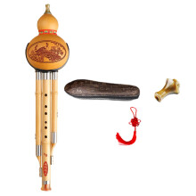 Bamboo Hulusi Woodwind Gourd Cucurbit Flute for Music Learning Exercis