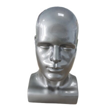 Men Mannequin Head PVC Display Stand Accessory for Salon Display gloss