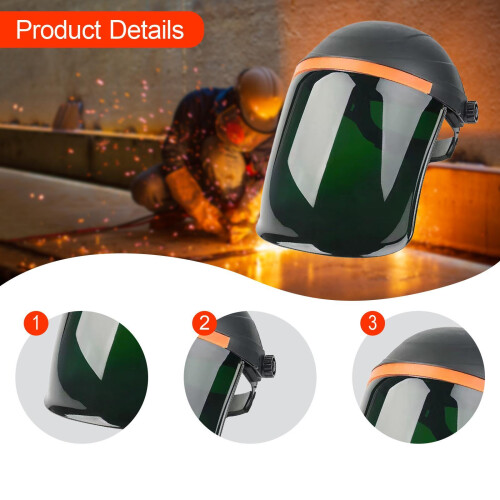 Welding Face Shield with Hard Hat Impact Resistant Visor Practical Pro 2