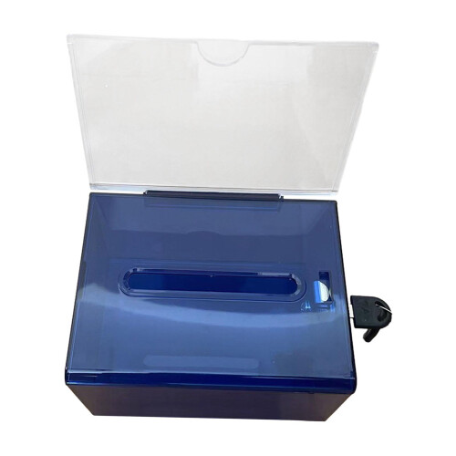 Acrylic Donation Box Comment Box Suggestion Case for Desk Reception Bu