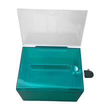 Acrylic Donation Box Comment Box Suggestion Case for Desk Reception Bu