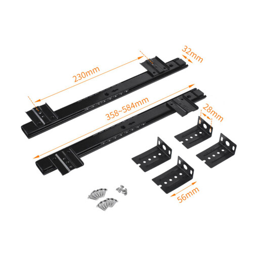 under Desk Slider Track for Cabinet Pull Out Keyboard Drawer Tray Slid 1