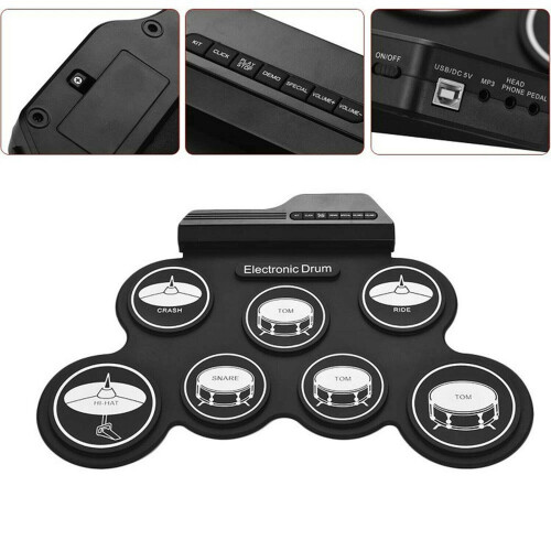 Roll up Drum Set Portable Multipurpose Professional Portable Electroni 2