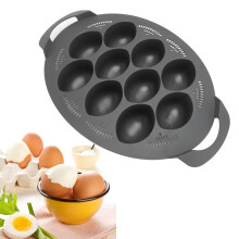 10 Holes Egg Poacher Insert – Portable Multifunctional Egg Steam Mould, 38x25cm
