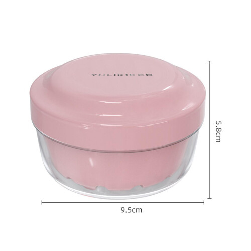 Denture Case with Strainer for Retainer Cleaning False Teeth Pink 1