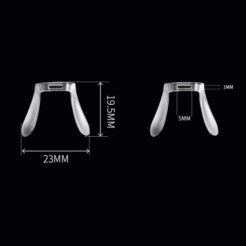 2 Pieces U Shape Eyeglasses Nose Pads Bridge Nose Support Clear Replac 1