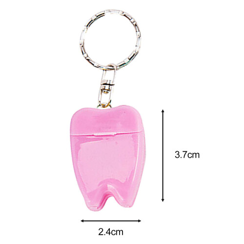 Portable Floss Keychain Essentials Tool Flat Line Design for Travel Pi 1