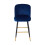 Living And Home Set of 2 Upholstered Bar Stools, Blue 3