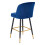 Living And Home Set of 2 Upholstered Bar Stools, Blue 5