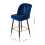 Living And Home Set of 2 Upholstered Bar Stools, Blue 6