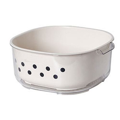 Double Layer Fruit & Vegetable Colander, Lightweight Plastic, 250g 2
