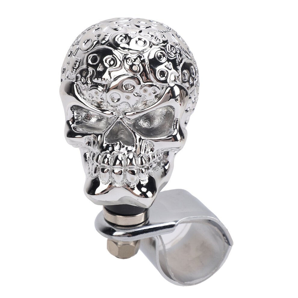 Skull Steering Wheel Turn Knob 3Cm For Cars Trucks Boats Silver 5021385659725