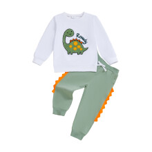 (2-3 Years, Green) Tweedelig outfit voor elastische tailleband.