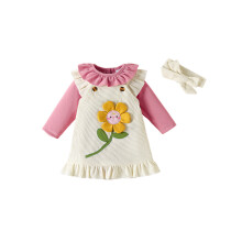 (9-12 Months, Pink) Baby Mädchen Herbst-Outfit: Haarband
