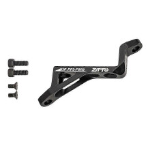 (As show, Style B) ZTTO Aluminum Alloy Post to Flat Mount Disc Brake Adapter for Road and Mountain Bikes