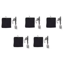 5X Kit de Herramientas de Cepillo de Toalla de de Algodón Puro con Cable de Extensión RetráCtil Club Cleaner Cleaner y Clip (Negro)