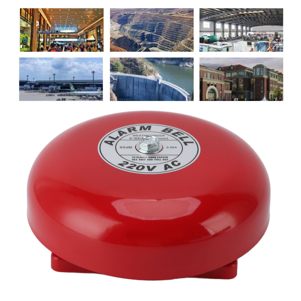 High Sensitivity 220V Ac Fire Alarm Bell Loud Sound For School & Factory 6951385663783