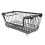 Open Front Wire Storage Bin for Freezers Stackable with Foldable Handle 15L 15