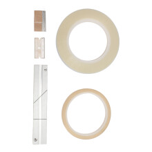 1/4 Inch Aluminum Alloy Splicing Block Kit for Reel to Reel Tape – Transparent