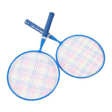Kinder-Badminton-Set für den Außenbereich, Tennisrackets mit 3 Nylon-Shuttles – Blau