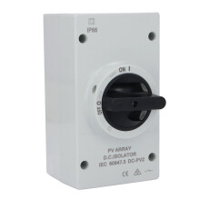 Interruptor de desconexión CC para PV 1000 V 32 A IP66 PC compacto