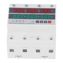 Protezione da sovratensione e sottotensione 3P barra DIN 63A AC120-300V
