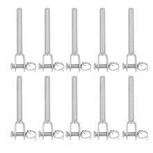 Stainless Steel Turnbuckle Jaw Type Closed Body Marine Rigging Hardware Heavy Duty Breaking Load Weather Resistant Adjustable Length Durable Material