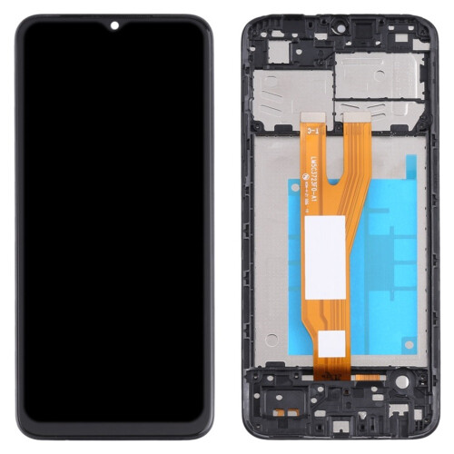 LCD-skjerm for Samsung Galaxy A03 Core Digitizer Full montering med ramme 1