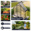 Birchtree BIRCHTREE 6X2FT Polycarbonate Greenhouse Dark Grey 3