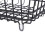 Open Front Wire Storage Bin for Freezers Stackable with Foldable Handle 15L 10