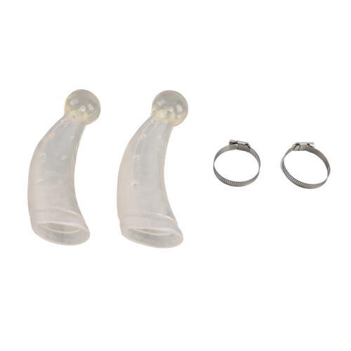 Protecteurs de cornes de vache en silicone Paire 21x8cm 2-pinces 1