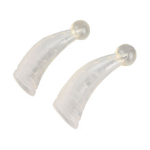 Protecteurs de cornes de vache en silicone Paire 21x8cm 2-pinces