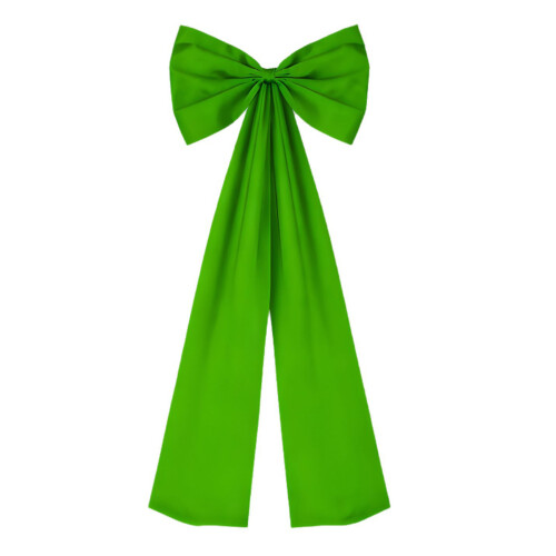 Oversized Solid Color Polyester Wedding Bowknot-Emerald green