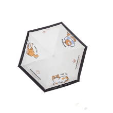 Entzückender Regenschirm, ergonomischer Griff, leicht,-Schwarz 5