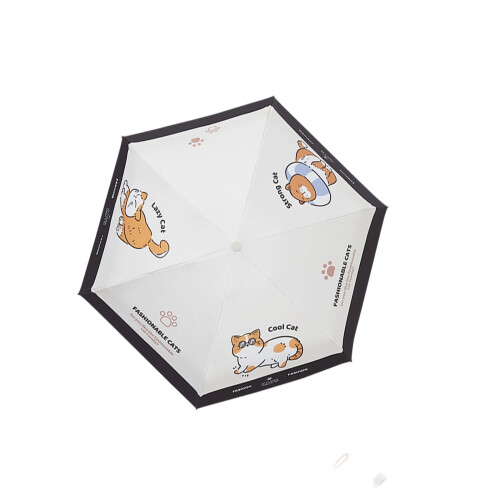 Entzückender Regenschirm, ergonomischer Griff, leicht,-Schwarz 5