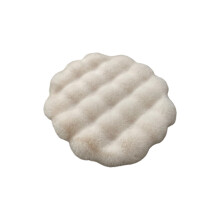 Katzen-Hundebett-Kisten-Matratze mit pelzigem Bezug,-creme 30cm