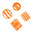 4Pcs Funny Cookie Cutters Set Plastic Moulds for Baking, Home DIY 12