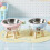 Elevated Pet Feeding Station Insert Dish For Comfortable-Green 6
