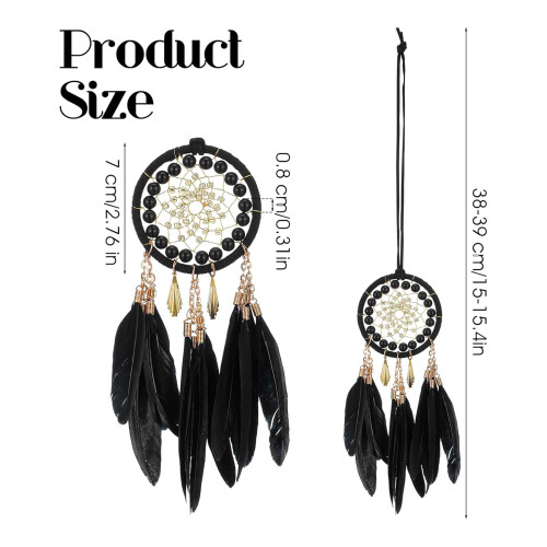 Dream Catcher Handmade Feathered Hanging Ornament Natives Home 2