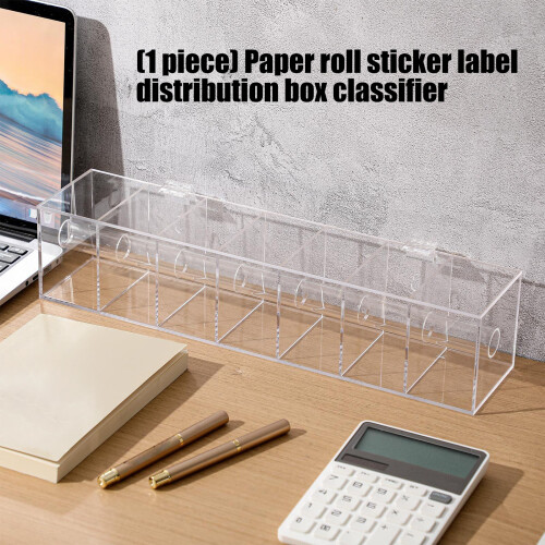 Stabiler Aufkleberhalter aus Acryl mit 7 Fächern für einfachen 1