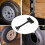 Support de pneu de secours E-Track de 7 pouces noir zingué 13