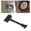 Support de pneu de secours E-Track de 7 pouces noir zingué 1