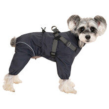 Manteau imperméable pour chien, vêtements de pluie-Gris XXL
