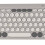 Compact White Wireless Bluetooth Mini Keyboard, Dual Mode, 10m 8