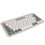 Compact White Wireless Bluetooth Mini Keyboard, Dual Mode, 10m 13