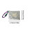 Silver Embossed Cosmetic Pouch Envelope-fluorescent green 2