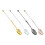 Nonrust Steel Beaded Spoon Dishwasher Safe-Electroplated Gold 2